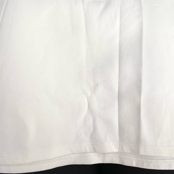 Good American Scuba Scoop Cropped Tee Short Sleeve in White Size Medium - Picture 8 of 8
